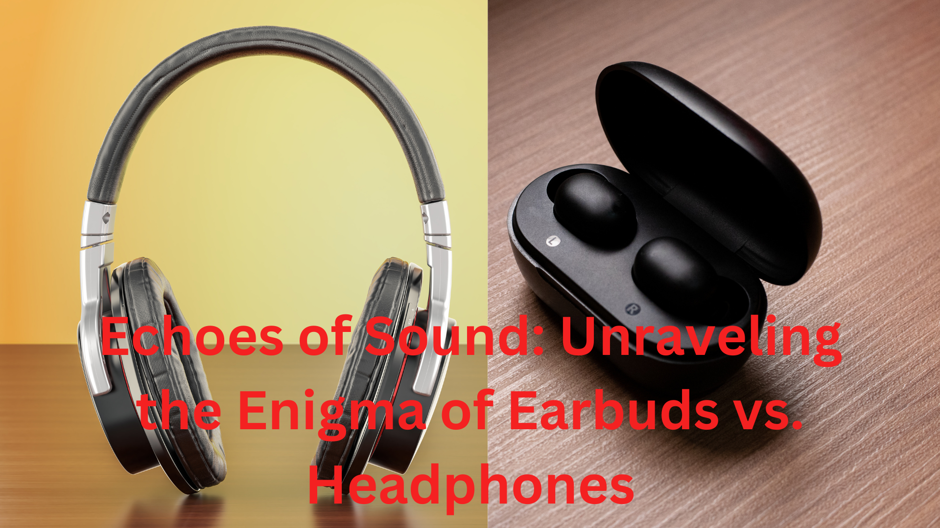 Echoes of Sound Unraveling the Enigma of Earbuds vs. Headphones